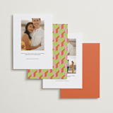 "Pop Art" - Save the Dates in Tangerine by Katie Zimpel - Back of Card Options