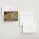 "Simple Elegance" - Save the Dates in Pearl by Jessica Corliss - Assembled