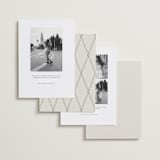 "romancing the date" - Save the Dates in Ivory by Carolyn Nicks - Back of Card Options