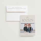 "romancing the date" - Save the Dates in Ivory by Carolyn Nicks - Save the Date with Envelope