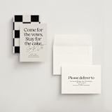 "Stay for Cake" - Save the Dates in Dark Chocolate by Jackie Crawford - Assembled