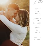 "Folio" - Save the Dates in Salt by Olivia Kanaley Inman - Detail