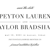 "Classic" - Save the Dates in Tuxedo by Lauren Chism - Detail