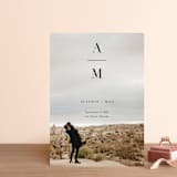 "Stacked Initials" - Save the Dates in Night by Ashley Lopez - Front