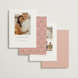 "Ribbonly Frame" - Save the Dates in Blush by Itsy Belle Studio - Back of Card Options
