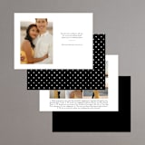 "Adorned Ampersand" - Save the Dates in Cotton by Jennifer Postorino - Back of Card Options