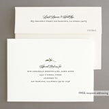 "Adorned Ampersand" - Save the Dates in Cotton by Jennifer Postorino - FREE Recipient Addressing