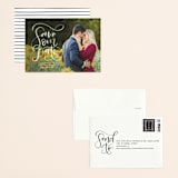 "Brushed" - Save the Dates in Pearl by Amy Payne - Assembled