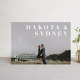 "Minimalism" - Save the Dates in Ivory by Shannon Chen of Four Wet Feet Studio - Front