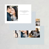 "Minimalism" - Save the Dates in Ivory by Shannon Chen of Four Wet Feet Studio - Back of Card Options