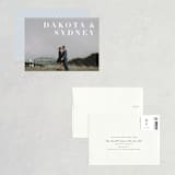 "Minimalism" - Save the Dates in Ivory by Shannon Chen of Four Wet Feet Studio - Assembled