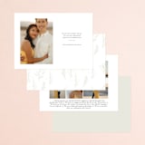 "Sweeping Flourish" - Save the Dates in Ash by Hannah Williams - Back of Card Options