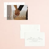"Sweeping Flourish" - Save the Dates in Ash by Hannah Williams - Assembled