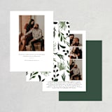 "Agave & Greens" - Save the Dates in Frosting by Susan Moyal - Back of Card Options