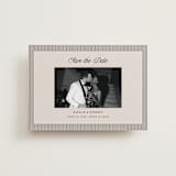 "Linea" - Save the Dates in Noir by Pixel and Hank - Front
