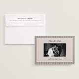 "Linea" - Save the Dates in Noir by Pixel and Hank - Save the Date with Envelope