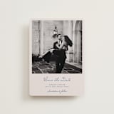 "Swan Crest" - Save the Dates in Royal by Cass Loh - Front