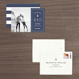 "Down by the Sea" - Save the Dates in Marine by Sandra Picco Design - Assembled