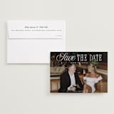 "His & Hers" - Save the Dates in Porcelain by Maria Alou - Save the Date with Envelope