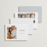 "simple grid" - Save the Dates in Fog by Kristen Smith - Back of Card Options