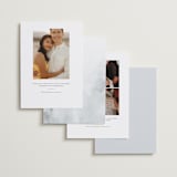 "Swoop" - Save the Dates in Pearl by Everett Paper Goods - Back of Card Options