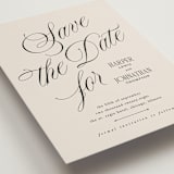 "Mirin" - Save the Dates in Linen by Kate Ahn - Detail