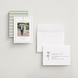 "Palm Monogram" - Save the Dates in Leaf by Olivia Raufman - Assembled