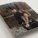 "Lettra" - Save the Dates in Pearl by Up Up Creative - Detail