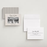 "Camellia" - Save the Dates in Tuxedo by Megan Davis - Assembled