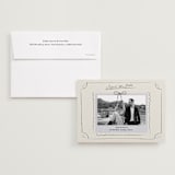 "Easy Lover" - Save the Dates in Cream by Helena Vitto - Save the Date with Envelope