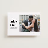 "Modern Simplicity" - Save the Dates in Monochrome by Hudson meet Rose - Front