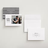 "Modern Simplicity" - Save the Dates in Monochrome by Hudson meet Rose - Assembled