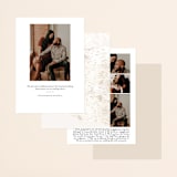 "Birchbark" - Save the Dates in Natural by Kelsey Mucci - Back of Card Options