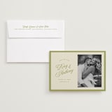"rory" - Save the Dates in Olive by Ellen Schlegelmilch - Save the Date with Envelope