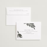 "Shade Garden" - Save the Dates in Moss by Laura Hankins - FREE Recipient Addressing