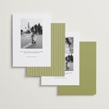 "rory" - Save the Dates in Olive by Ellen Schlegelmilch - Back of Card Options