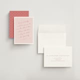 "Ink scribble" - Save the Dates in Rosebud by Adelyn T. - Assembled