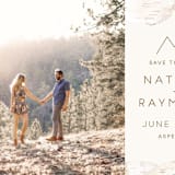 "Birchbark" - Save the Dates in Natural by Kelsey Mucci - Detail
