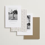 "Sentimental Script" - Save the Dates in Cotton by Susan Zinader - Back of Card Options