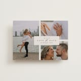 "Classic Date" - Save the Dates in Almond by Brianne Larsen - Front