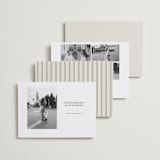 "Classic Date" - Save the Dates in Almond by Brianne Larsen - Back of Card Options