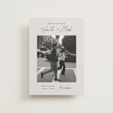 "Moment in Time" - Save the Dates in Eggshell by Paper Raven Co. - Front