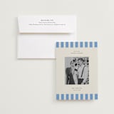 "Modern Border" - Save the Dates in Sky by Jackie Crawford - Save the Date with Envelope