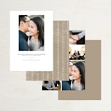 "Kindred" - Save the Dates in Nutmeg by Melissa Egan of Pistols - Back of Card Options