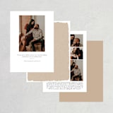 "Framed Corner" - Save the Dates in Kraft by ASQ Studio - Back of Card Options