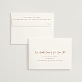 "Marked" - Save the Dates in Rust by JoAnn Jinks - FREE Recipient Addressing