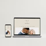 "Layered" - Save the Dates in Natural by Kelly Schmidt - FREE Wedding Website