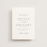 "Classy Type" - Save the Dates in Lily by Hooray Creative - Front