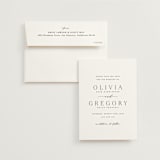 "Classy Type" - Save the Dates in Lily by Hooray Creative - Save the Date with Envelope