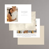 "Organic Florals" - Save the Dates in Porcelain by Susan Moyal - Back of Card Options